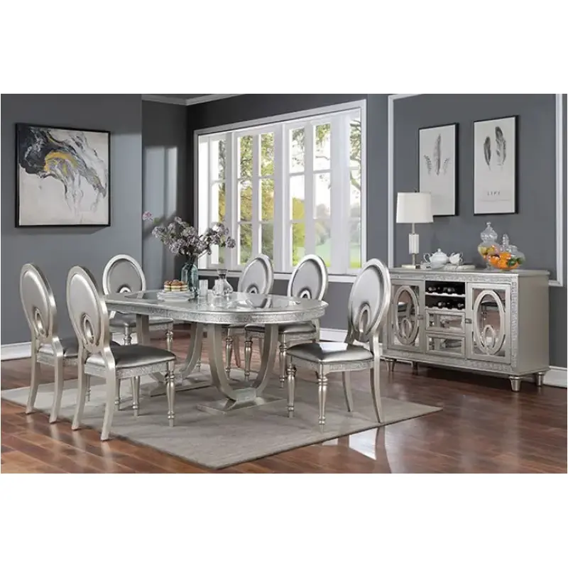 Cm3541sv-t Furniture Of America Cathalina Dining Room Furniture Dining Table
