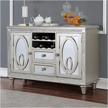 Cm3541sv-sv Furniture Of America Cathalina Dining Room Furniture Server