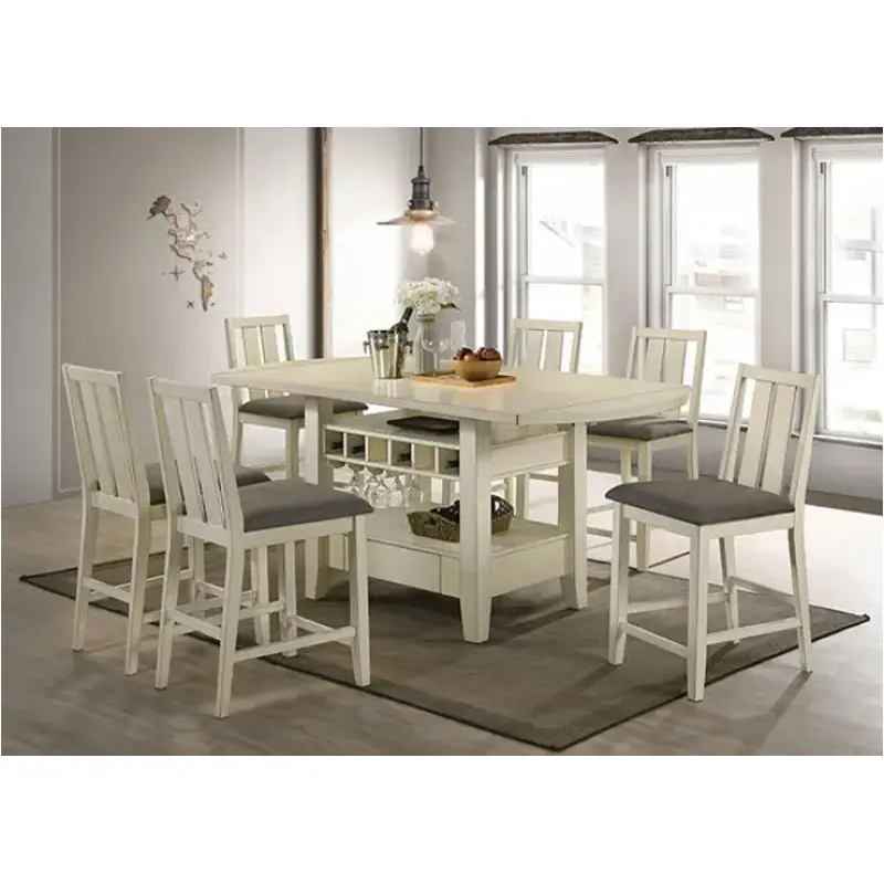 Cm3515wh-pt Furniture Of America Wilsonville Dining Room Furniture Counter Height Table