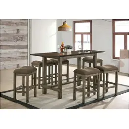 Cm3547br-pt Furniture Of America Gumboro Dining Room Furniture Counter Height Table