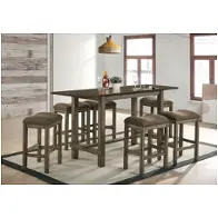 Cm3547br-pt Furniture Of America Gumboro Dining Room Furniture Counter Height Table