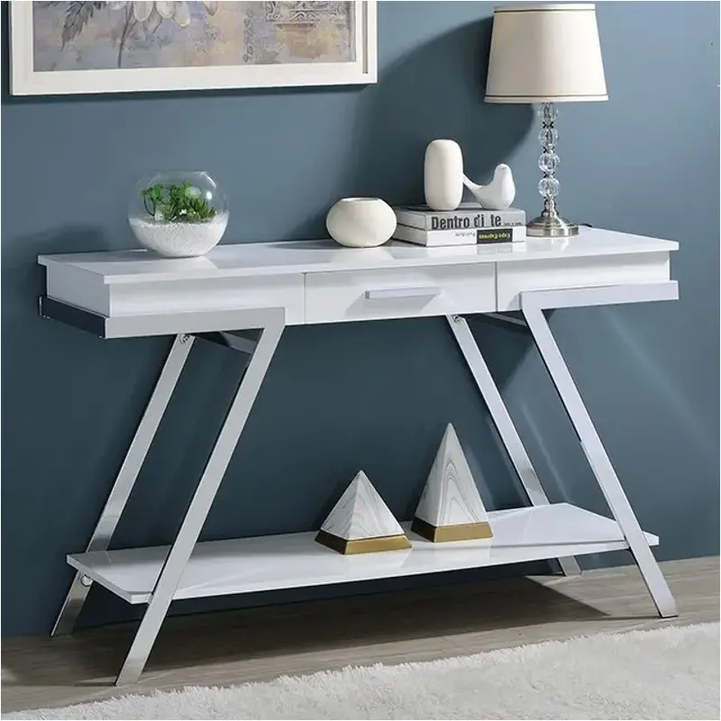 Cm4193wh-s Furniture Of America Titus Living Room Furniture Sofa Table