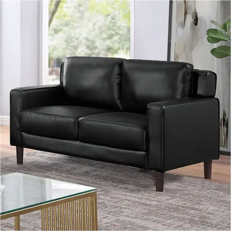 Cm6063bk-lv Furniture Of America Hanover Living Room Furniture Loveseat