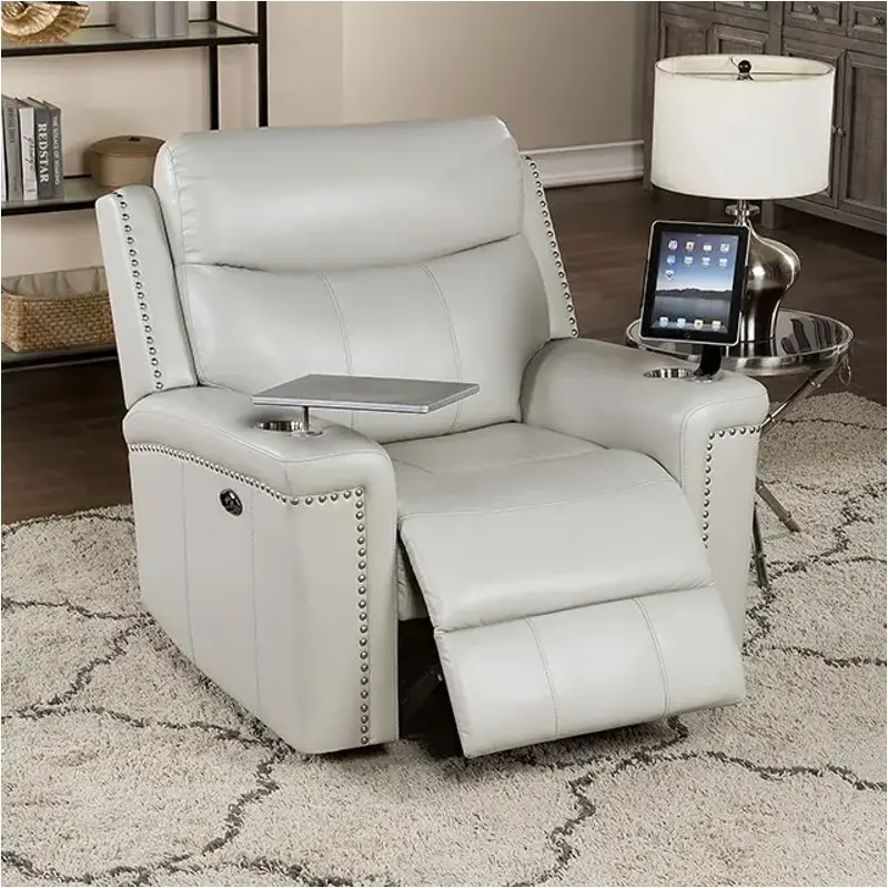 Cm6252lg-ch-pm Furniture Of America Florine Living Room Furniture Recliner