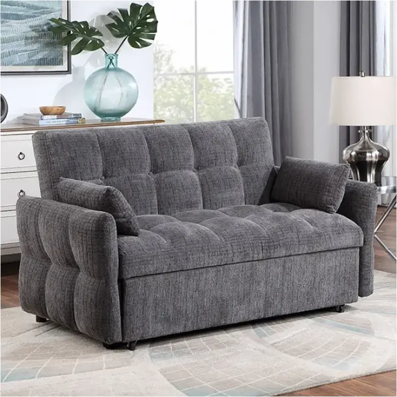 Cm6255gy Furniture Of America Lanberis Living Room Furniture Futon