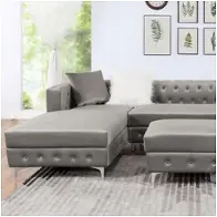 Cm6256gy-sect Furniture Of America Ciabattoni Living Room Furniture Sectional