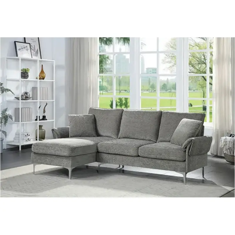 Cm6257gy Furniture Of America Cirebon Living Room Furniture Sectional