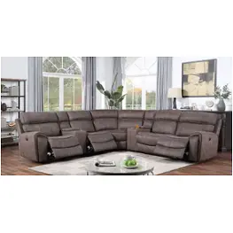 Cm6261br-pm-sect Furniture Of America Living Room Furniture Sectional