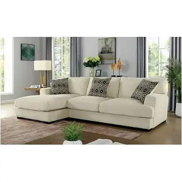 Cm6587bg-sect-l Furniture Of America Kaylee Living Room Furniture Sectional