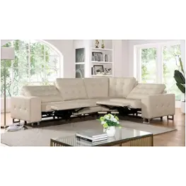 Cm6735bg-pm-sect Furniture Of America Abberton Living Room Furniture Sectional