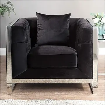 Cm6748bk-ch Furniture Of America Evadne Living Room Furniture Accent Chair