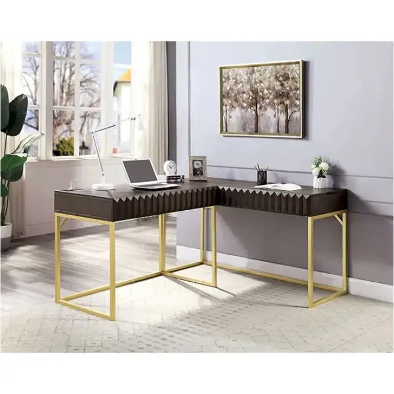 Cm-dk406wn Furniture Of America Freiburg Living Room Furniture Desk
