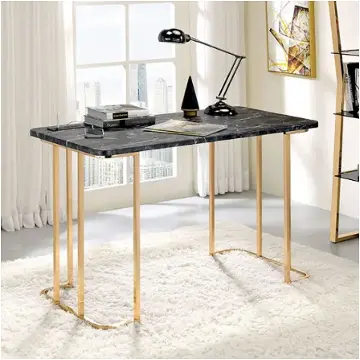 Cm-dk919bk Furniture Of America Delphine Living Room Furniture Desk