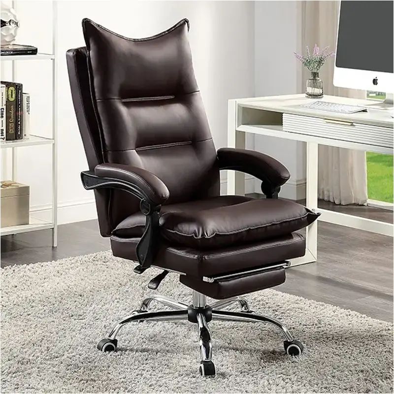 Cm-fc668br Furniture Of America Perce Home Office Furniture Office Chair