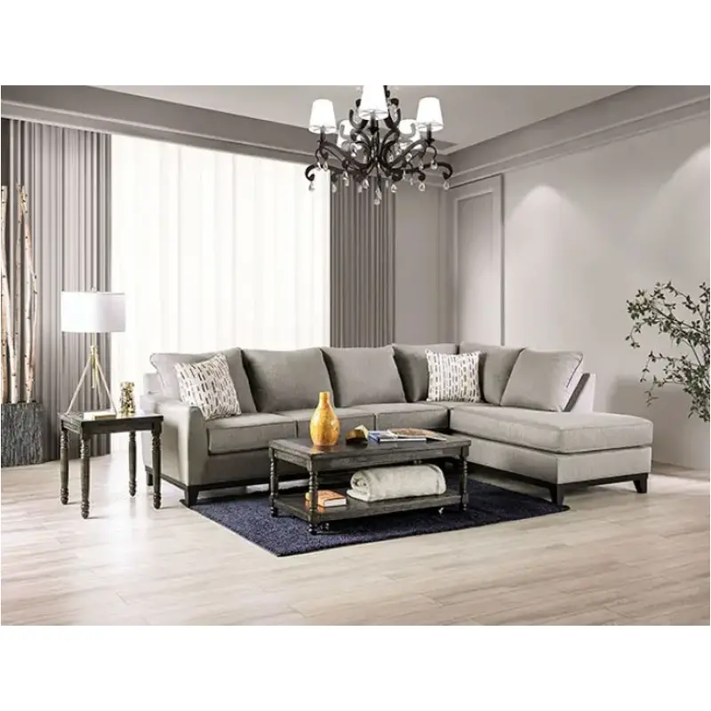 Sm1118 Furniture Of America Lantwit Living Room Furniture Sectional