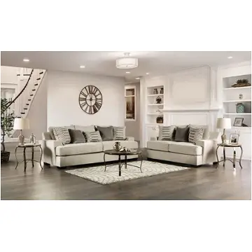 Sm1219-lv Furniture Of America Holborn Living Room Furniture Loveseat