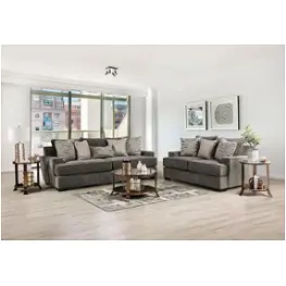 Sm1220-sf Furniture Of America Holborn Living Room Furniture Sofa