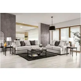 Sm1279-lv Furniture Of America Picotee Living Room Furniture Loveseat