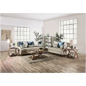 Sm2287-lv Furniture Of America Catarina Living Room Furniture Loveseat