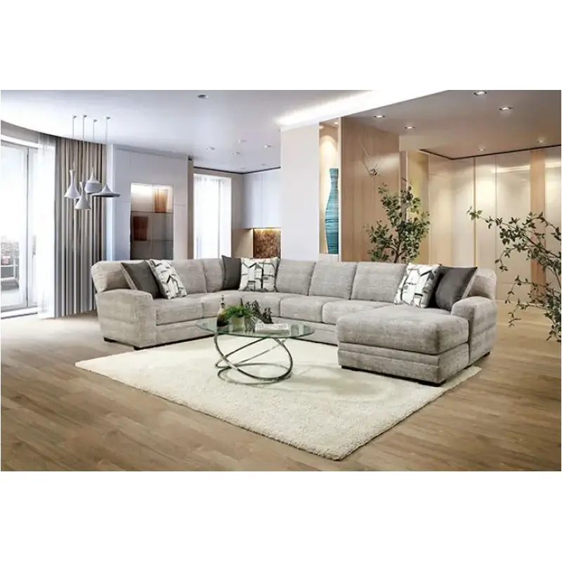 Sm5190 Furniture Of America Walthamstow Living Room Furniture Sectional