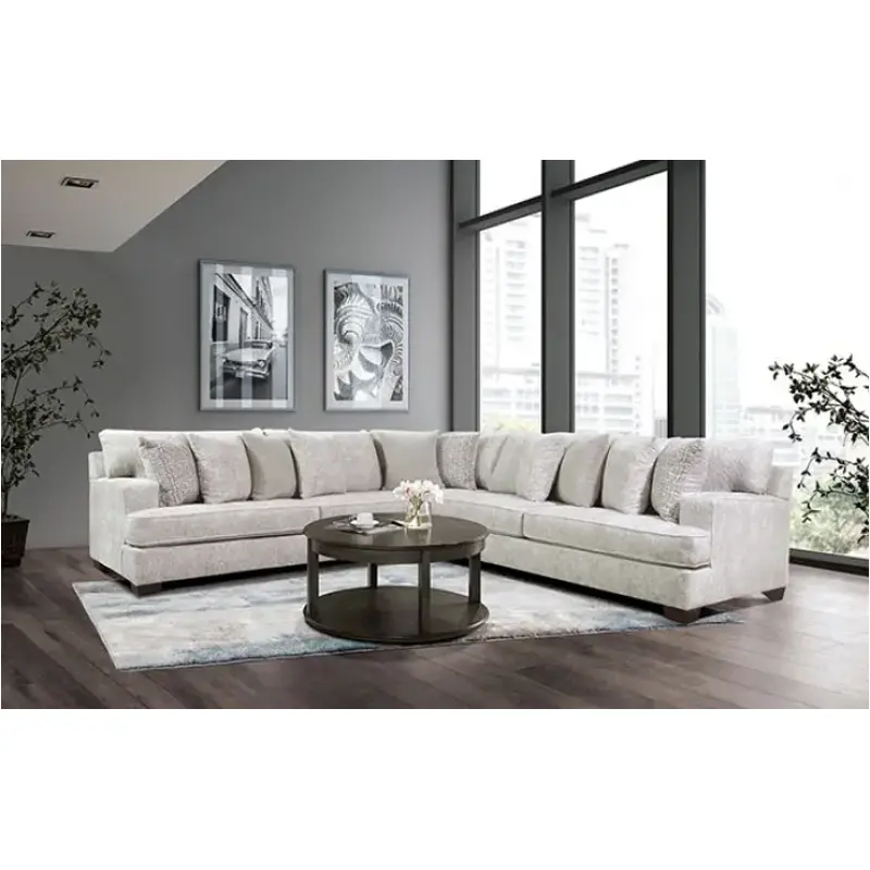 Sm5246 Furniture Of America Alberton Living Room Furniture Sectional