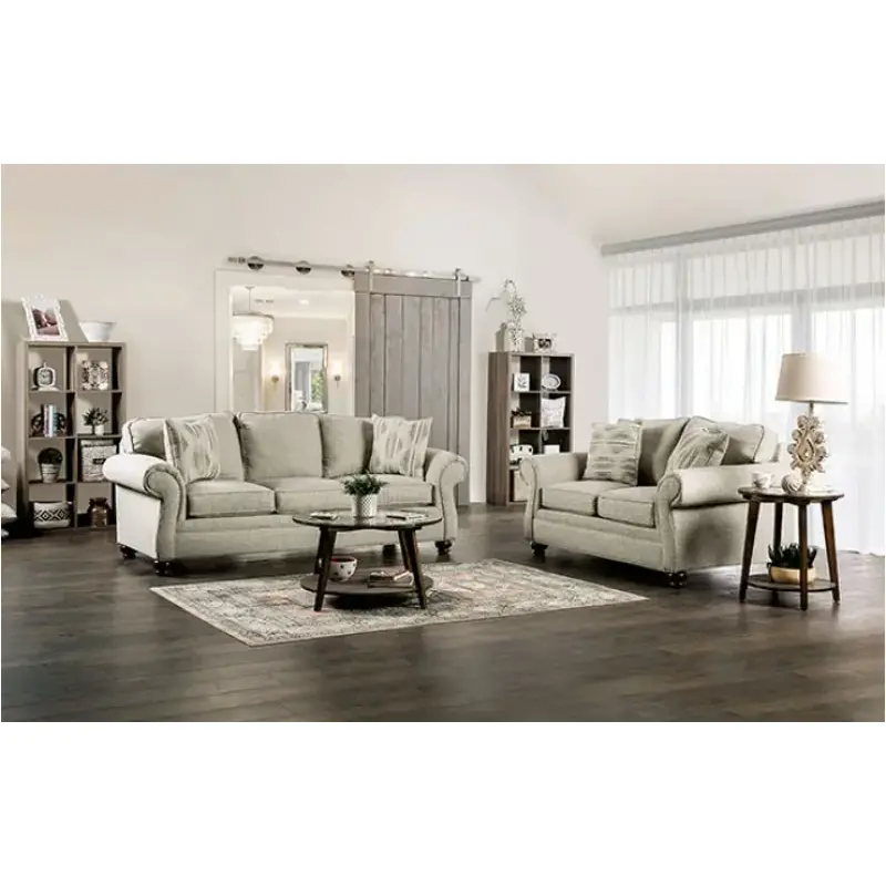 Sm5411-lv Furniture Of America Amaya Living Room Furniture Loveseat