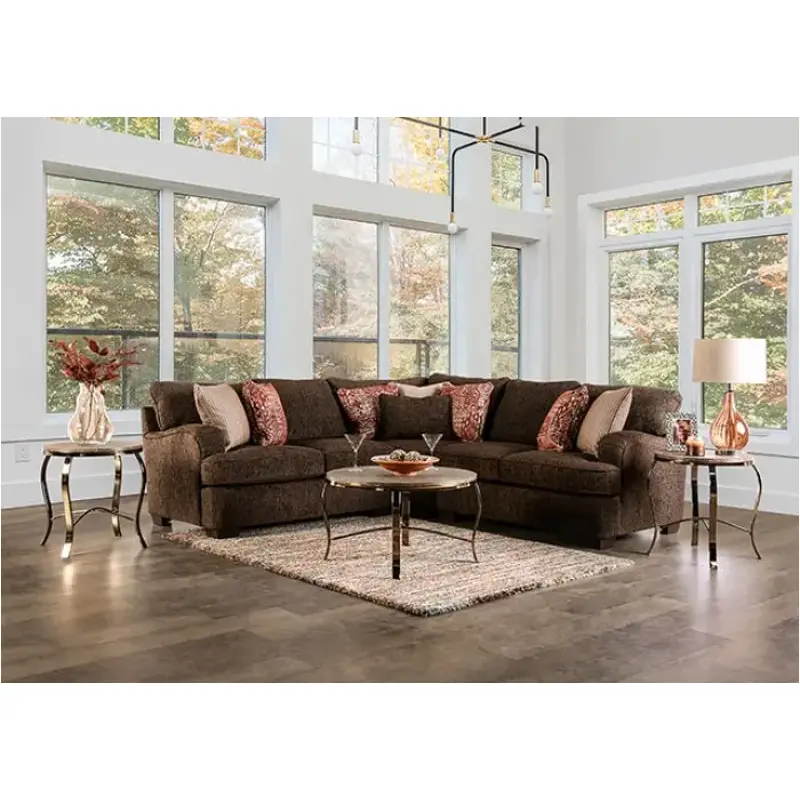 Sm5417 Furniture Of America Wanstead Living Room Furniture Sectional