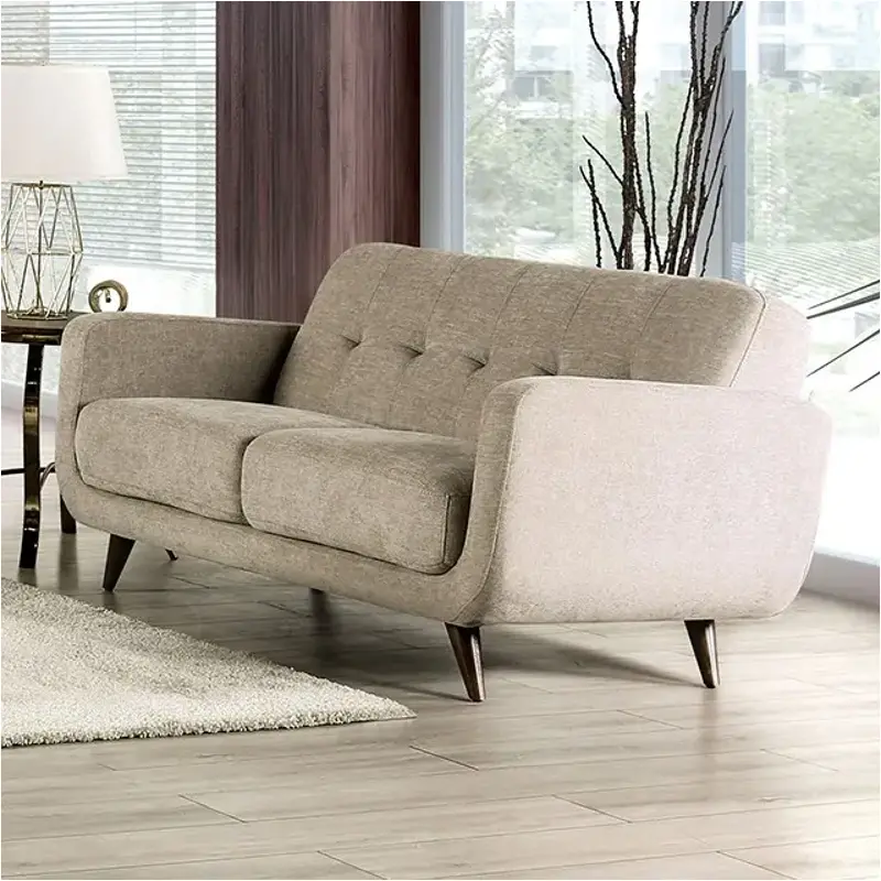 Sm6043-lv Furniture Of America Siegen Living Room Furniture Loveseat
