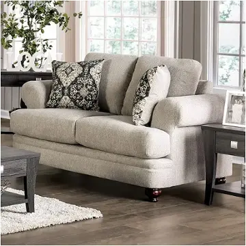 Sm6442-lv Furniture Of America Miramar Living Room Furniture Loveseat