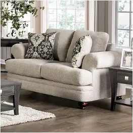 Sm6442-lv Furniture Of America Miramar Living Room Furniture Loveseat