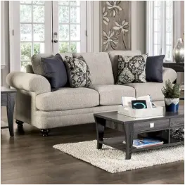 Sm6442-sf Furniture Of America Miramar Living Room Furniture Sofa