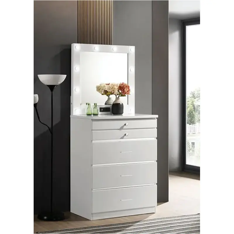 Cm-ac405wh Furniture Of America Destinee Bedroom Furniture Vanitie