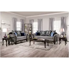 Sm7306-lv Furniture Of America Gustavo Living Room Furniture Loveseat