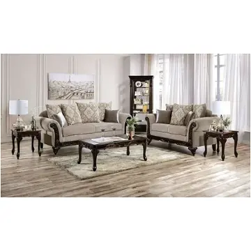 Sm7308-lv Furniture Of America Panozzo Living Room Furniture Loveseat