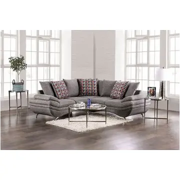 Em6751gy Furniture Of America Reinach Living Room Furniture Sectional