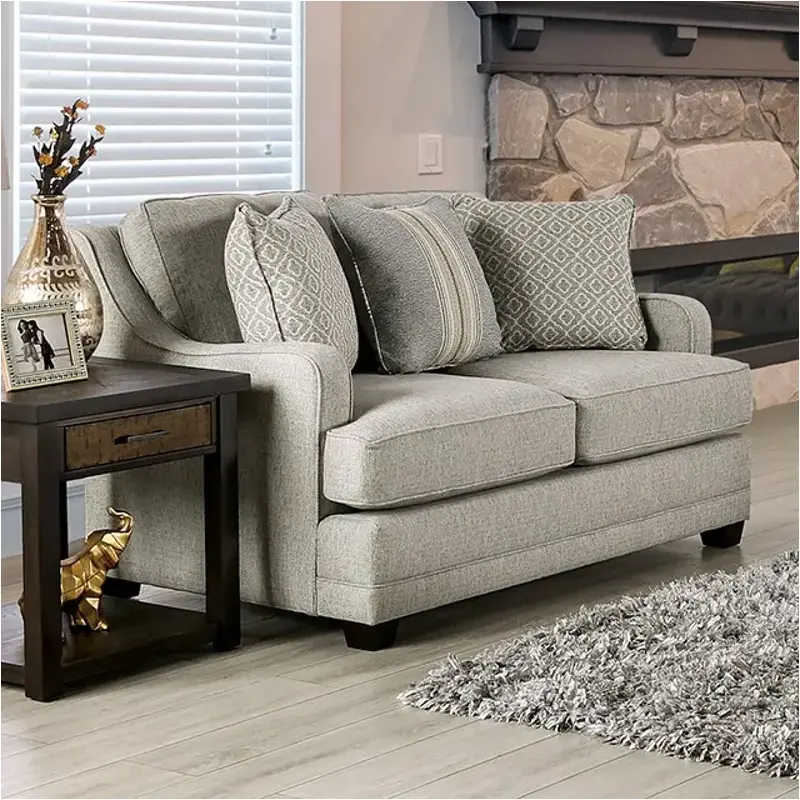 Sm8193-lv Furniture Of America Living Room Furniture Loveseat