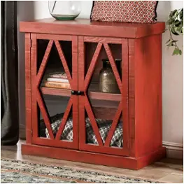 Em-ac092rd Furniture Of America Ledia Accent Furniture Accent Cabinet