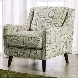 Sm8195-ch-fl Furniture Of America Gardner Living Room Furniture Accent Chair