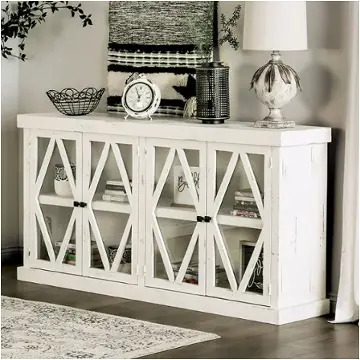 Em-ac093iv Furniture Of America Melia Accent Furniture Accent Cabinet