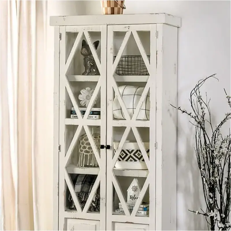 Furniture of America Zenia Curio Cabinet - Thumbnail 4
