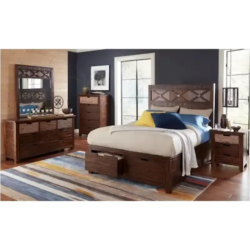 1603-85 Jofran Furniture Painted Canyon Bedroom Furniture Bed