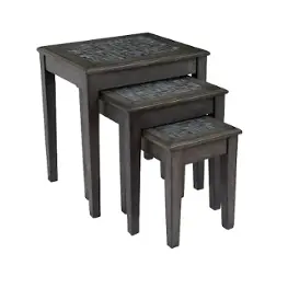 1798-7 Jofran Furniture Grey Mosaic Living Room Furniture Nesting Table
