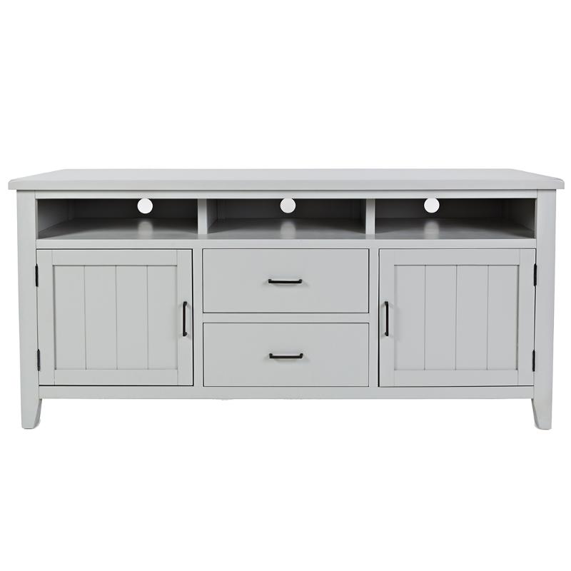 171370 Jofran Furniture Dover Point Grey 70 Inch Media Console