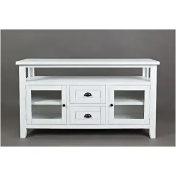 1744-54 Jofran Furniture Artisans Craft - Weathered White Home Entertainment Furniture Tv Console