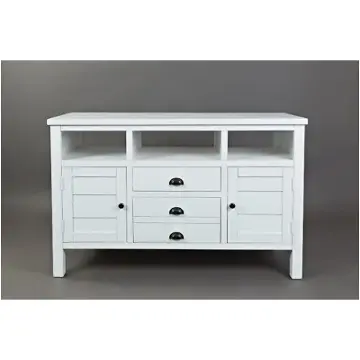 1744-50 Jofran Furniture Artisans Craft - Weathered White Home Entertainment Furniture Tv Console