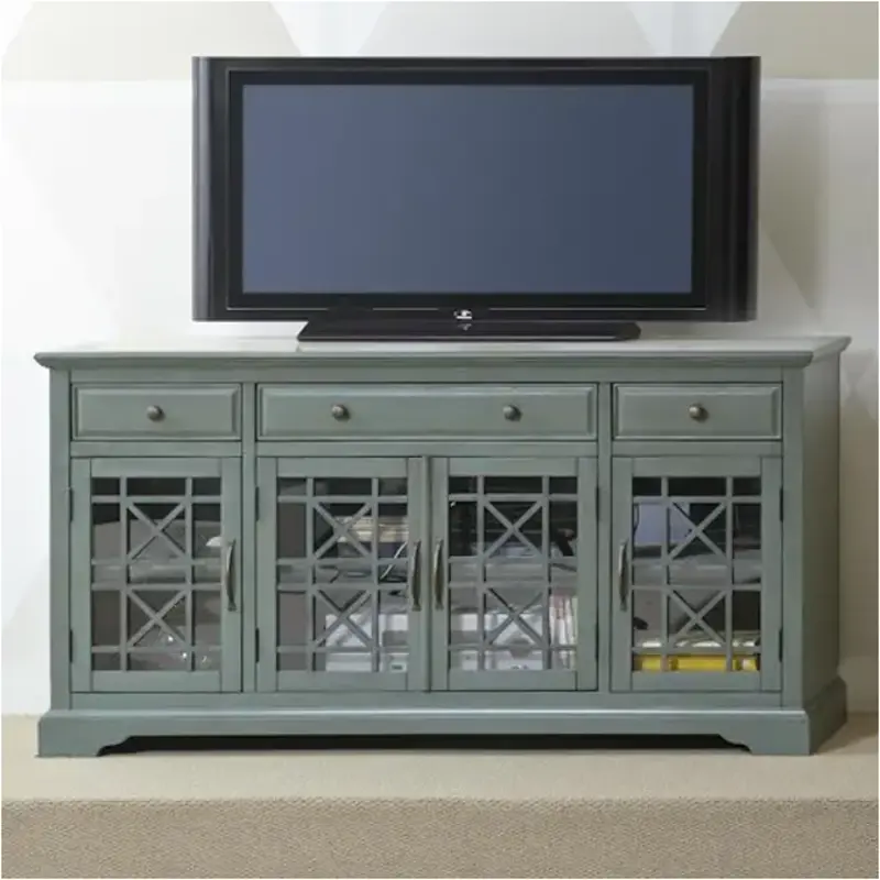 475-60 Jofran Furniture Craftsman - Antique Jade Accent Furniture Entertainment Center