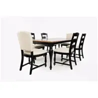 1786-84 Jofran Furniture Castle Hill - Antique Black Dining Room Furniture Dining Table