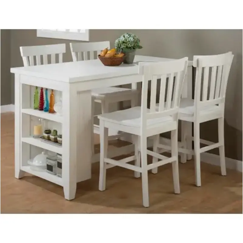 647 60 Jofran Furniture Madaket Counter Height Dining Table With 3 Shelf Storage