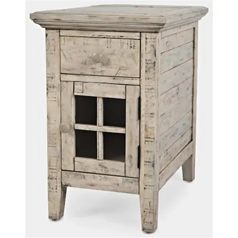 Jofran Furniture Rustic Shores Scrimshaw Chairside Table - Thumbnail 2