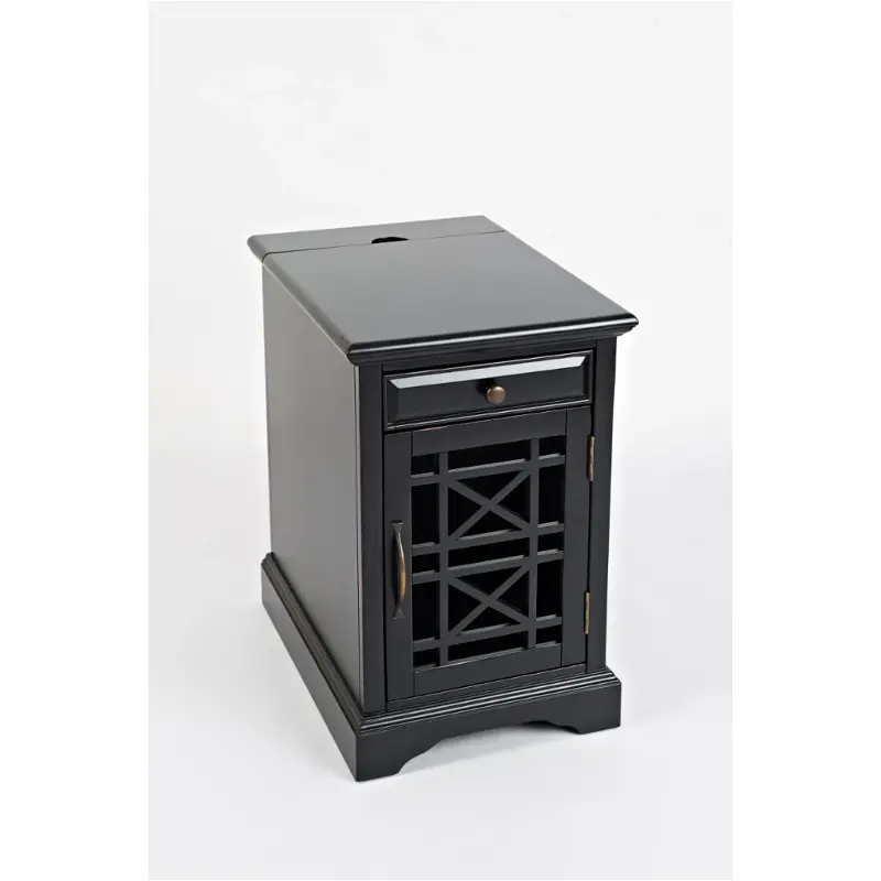 275-22 Jofran Furniture Craftsman - Antique Black Living Room Furniture Accent Table